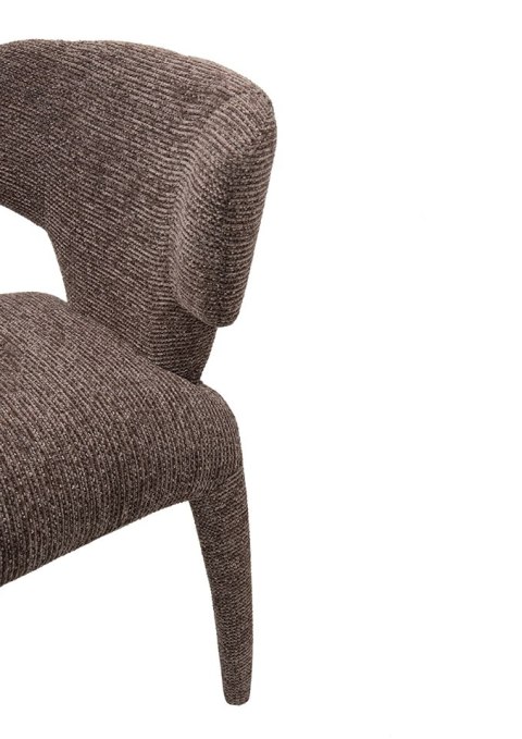 Zestaw 6 krzeseł APULIA brązowy / taupe