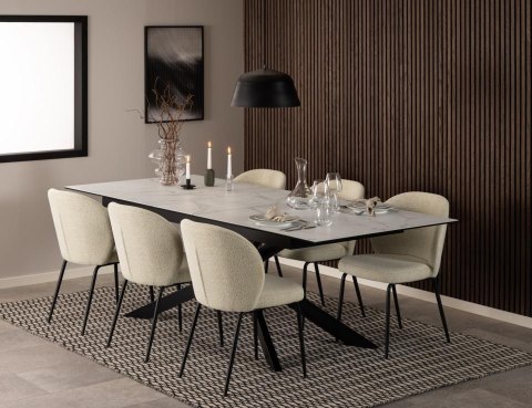 Stół Irwine 200/240x100cm white Akranes ( Rozmiar: uniwersalny )