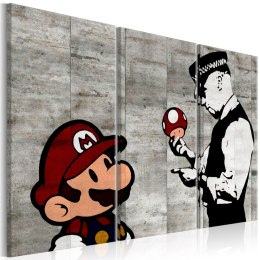 Obraz - Mario Bros, tryptyk - Banksy