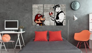Obraz - Mario Bros, tryptyk - Banksy