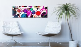 Obraz 150 x 50 cm - Kolorowe koła