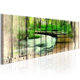 Obraz 150 x 50 cm - Leśne wspomnienia