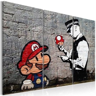 Obraz - Mario Mushroom, Banksy