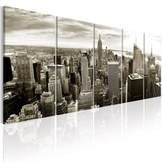 Obraz 5-częściowy - Szary Manhattan