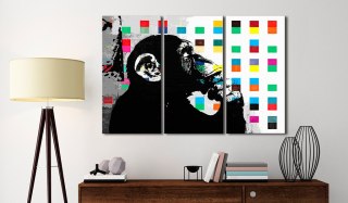 Obraz - Thinker Monkey - Banksy
