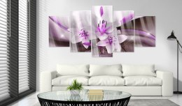 Obraz na szkle akrylowym - Fioletowa lilia pustynna 