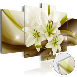 Obraz na szkle akrylowym - Nowoczesna lilia 