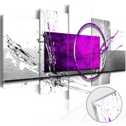 Obraz na szkle akrylowym - Purpurowa ekspresja 