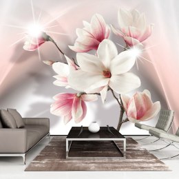 FOTOTAPETA 500x280 +KLEJ, Białe magnolie 3D, róż