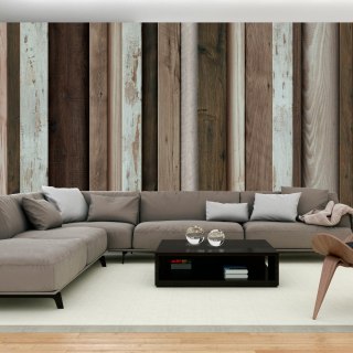 Fototapeta - Pionowe deski, drewno