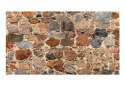 Fototapeta - Kamienny mur, brązowy
