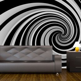 Fototapeta - Czarno-biała spirala