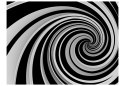 Fototapeta - Czarno-biała spirala