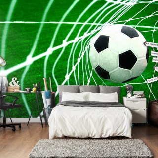 Fototapeta - Goool! Piłka w bramce