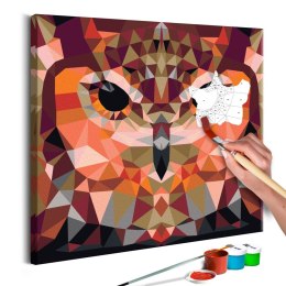 Obraz do samodzielnego malowania - Geometryczna sowa