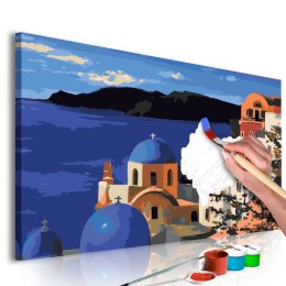Obraz do samodzielnego malowania - Santorini