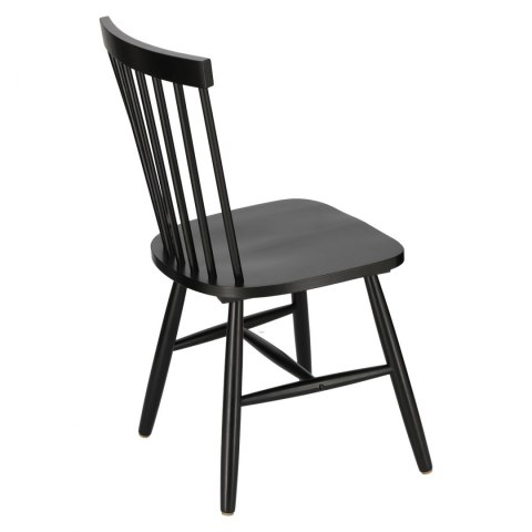CZARNE DREWNIANE KRZESŁO DO JADALNI, KUCHNI, RETRO CZARNE DREWNIANE KRZESŁO DO JADALNI, KUCHNI, RETRO