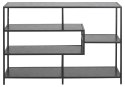 Regał DENMARK V czarny, 5 półek, szeroki, metal