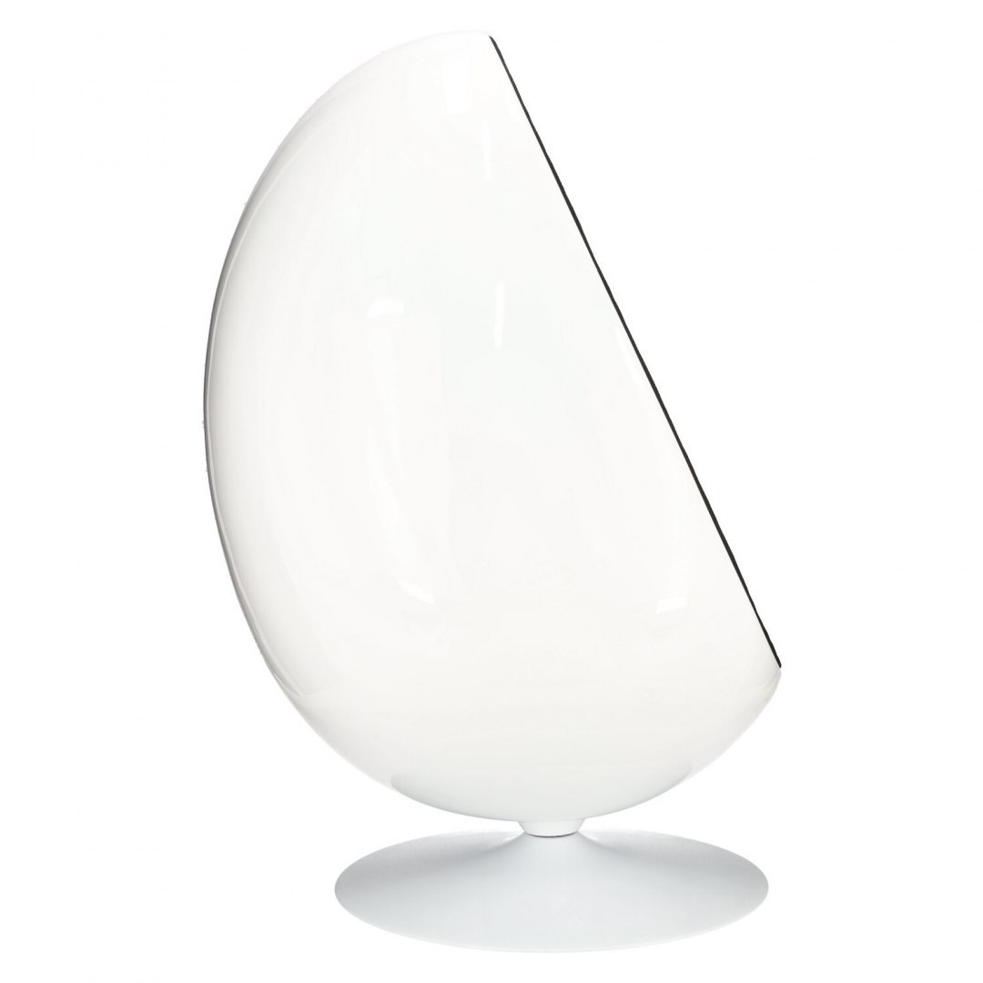 Fotel Ovalia Chair biało czarny Fotel Ovalia Chair biało czarny