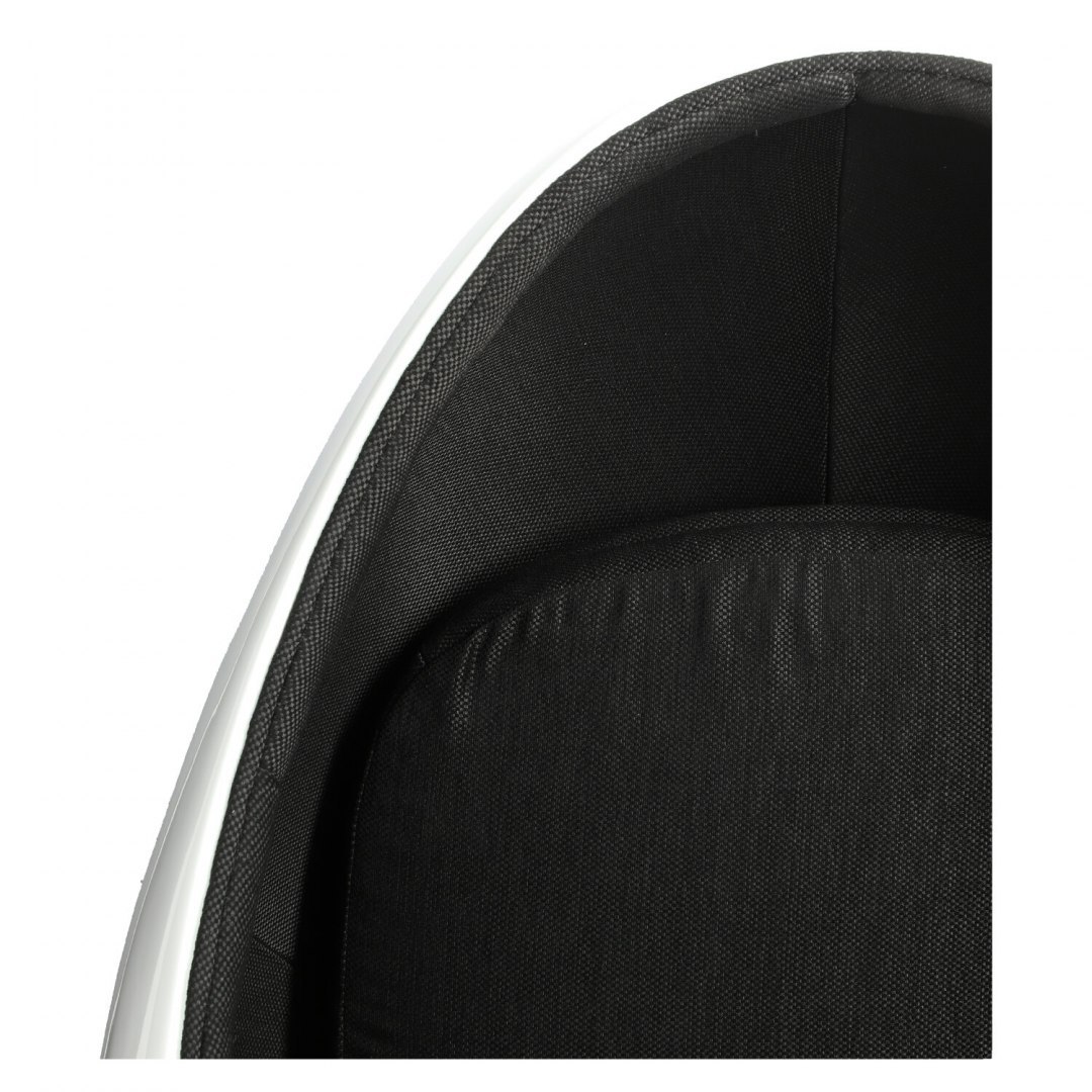 Fotel Ovalia Chair biało czarny Fotel Ovalia Chair biało czarny