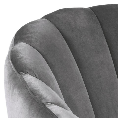 Fotel obrotowy Grey, czarny metal, pikowany, szary Fotel obrotowy Grey, czarny metal, pikowany, szary
