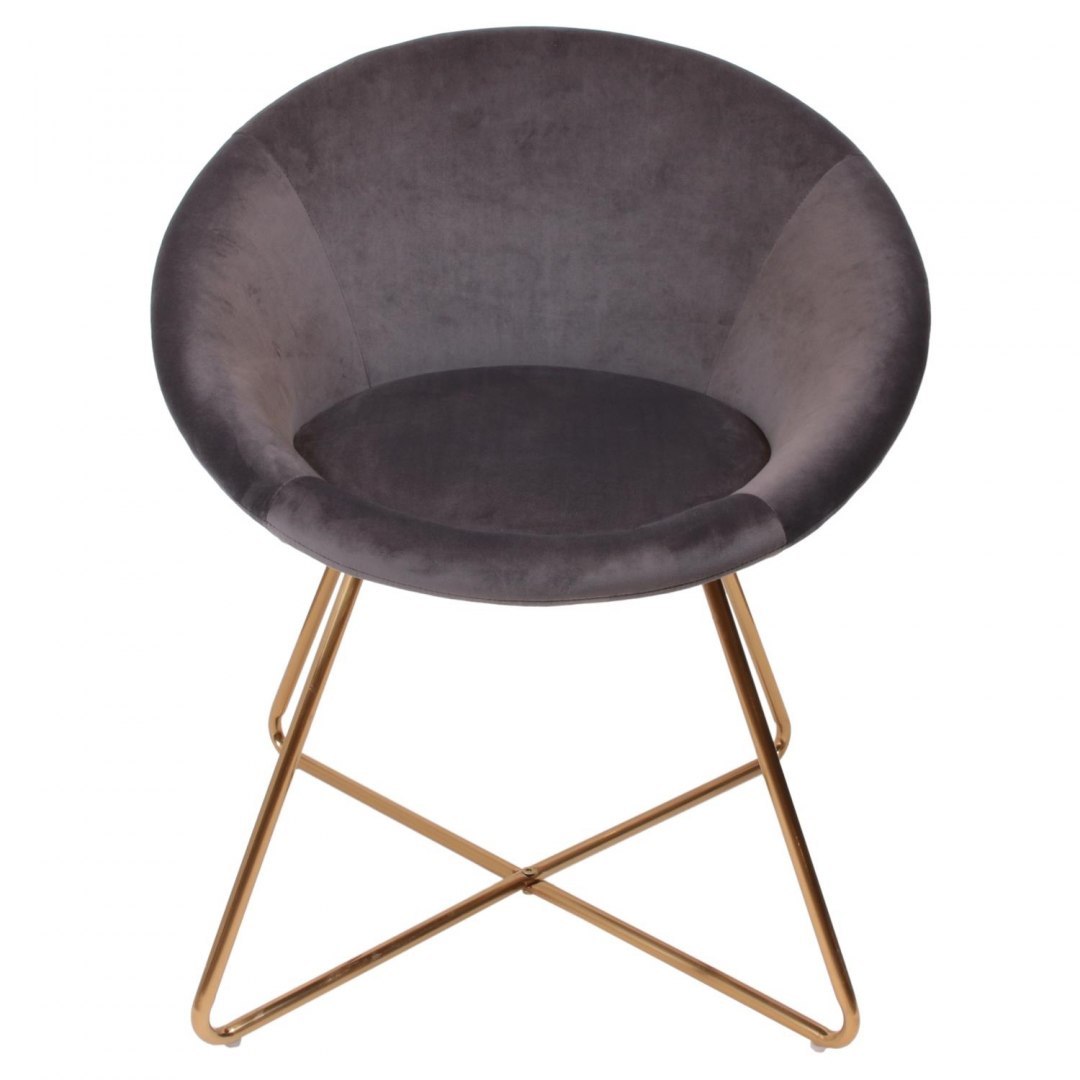 Fotel Karl Velvet szary Fotel Karl Velvet szary