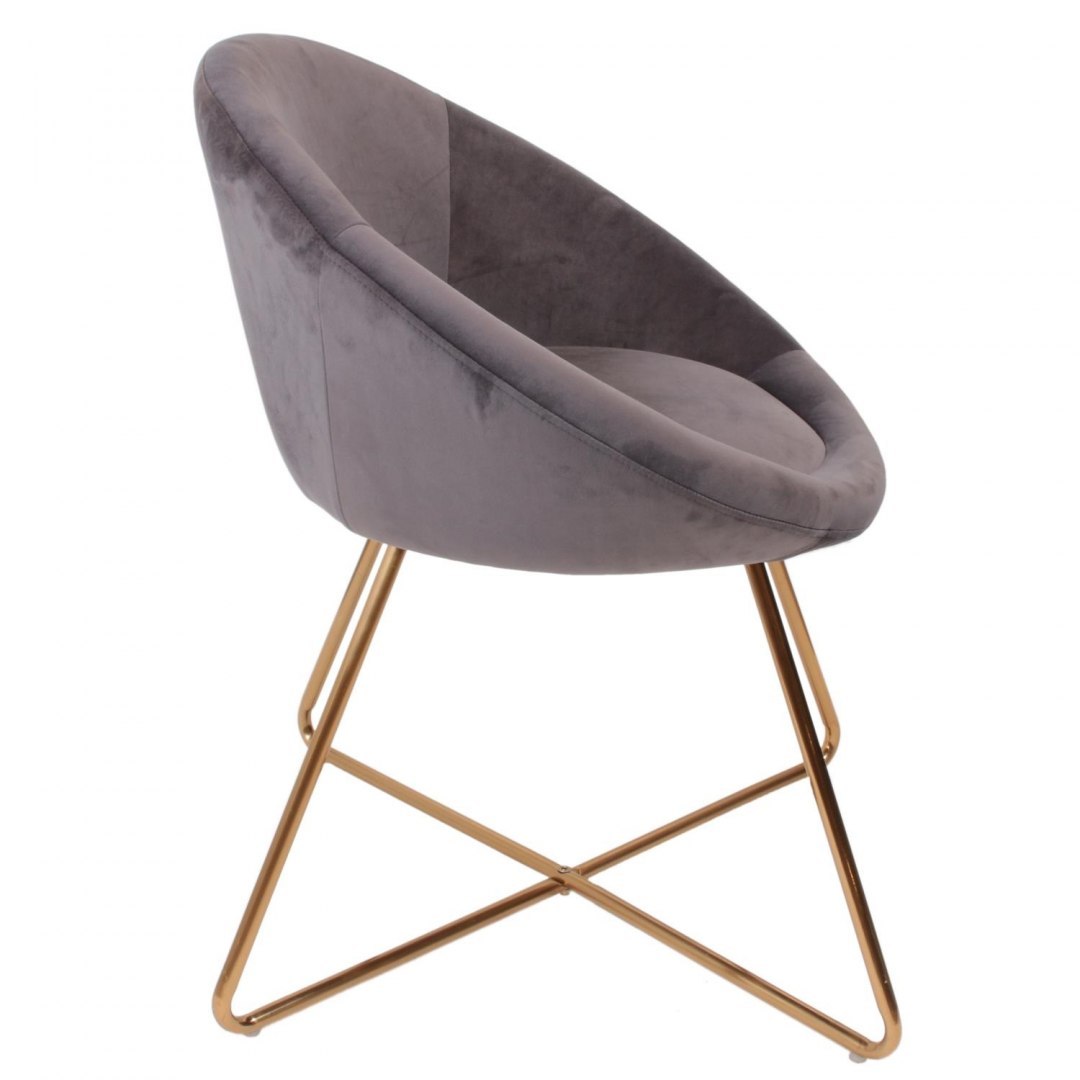 Fotel Karl Velvet szary Fotel Karl Velvet szary