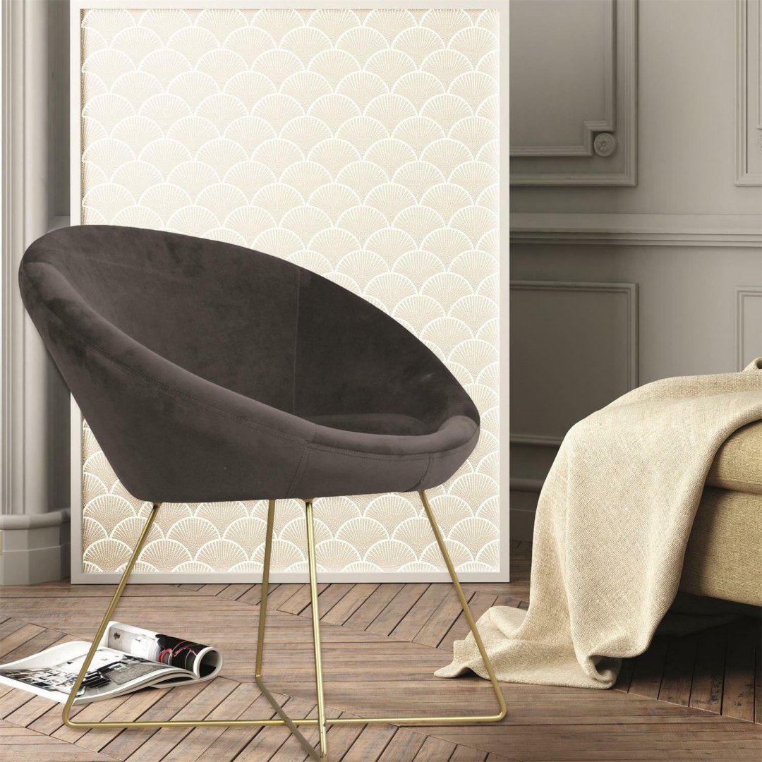 Fotel Karl Velvet szary Fotel Karl Velvet szary