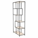 Regał DENMARK II Dąb jasny, metal, 6 półek, LOFT