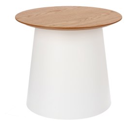 Stolik Mini Loft okrągły, nowoczesny, biały, mały