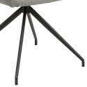 Krzesło Osaka - jasne szare, nowoczesne, metal