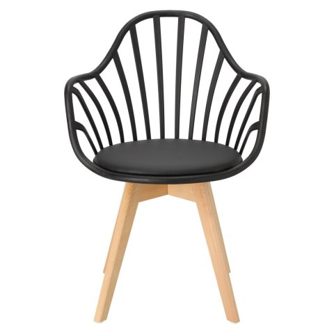 CZARNE KRZESŁO RUSTICA, Z PODŁOKIETNIKAMI, ELEGANCKIE, DO JADALNI, AŻUROWE CZARNE KRZESŁO RUSTICA, Z PODŁOKIETNIKAMI, ELEGANCKIE, DO JADALNI, AŻUROWE