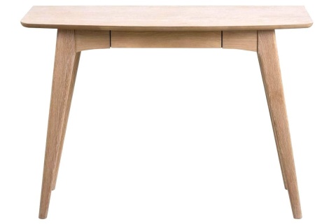 BIURKO DĘBOWE SKOGEN, SKANDYNAWSKIE, DĄB BIELONY, Z SZUFLADĄ, FORNIR