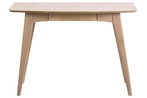 BIURKO DĘBOWE SKOGEN, SKANDYNAWSKIE, DĄB BIELONY, Z SZUFLADĄ, FORNIR