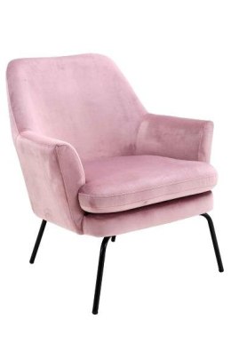 Fotel Różowy, klasyczny, wygodny, tapicerowany