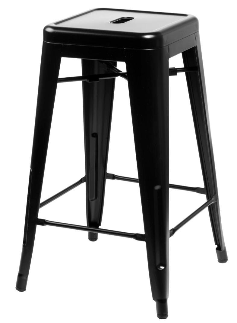 Hoker Metalowy TOWER PARIS 75 cm czarny INDUSTRIAL Hoker Metalowy TOWER PARIS 75 cm czarny INDUSTRIAL