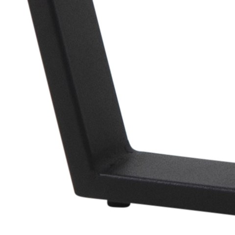 STOLIK KAWOWY INDUSTRIALNY, OKRĄGŁY, CZARNY MARMUR