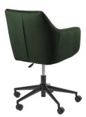 Fotel biurowy na kółkach VIC zielony, elegancki