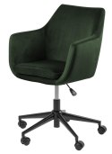 Fotel biurowy na kółkach VIC zielony, elegancki