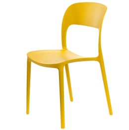 Krzesło Flexi Żółte, proste, wytrzymałe