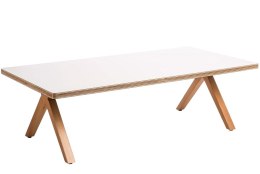 Biały stolik prostokąt 120x60 cm, niski - 35 cm