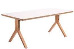Biały stolik prostokąt 120x60 cm, niski - 45 cm