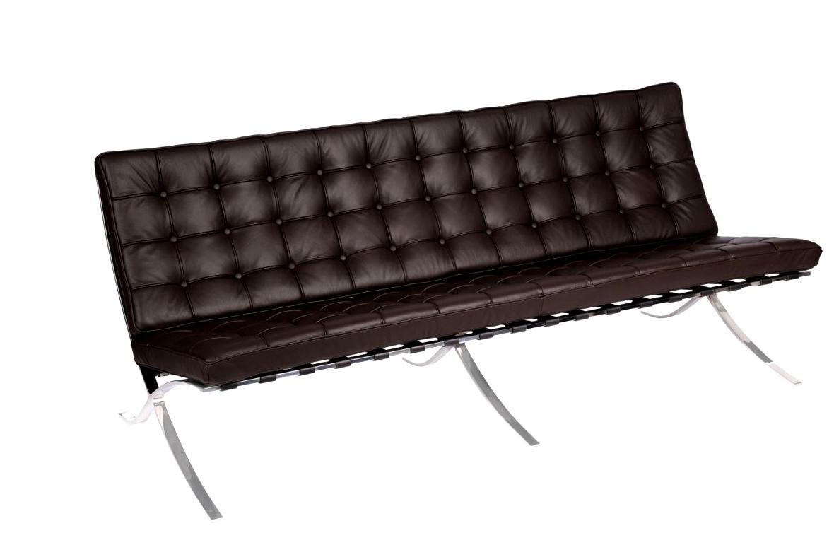 Sofa BA3 3 osobowa, brązowa skóra naturalna Sofa BA3 3 osobowa, brązowa skóra naturalna