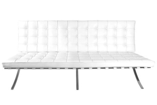 SOFA CROMATO, PIKOWANA SKÓRA EKOLOGICZNA, CHROM, DESIGN, SALON, LOFT