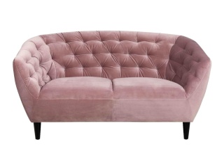 Sofa Ria VIC 2-osobowa różowa