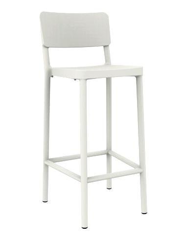 Stołek barowy Lisboa 75cm biały Stołek barowy Lisboa 75cm biały