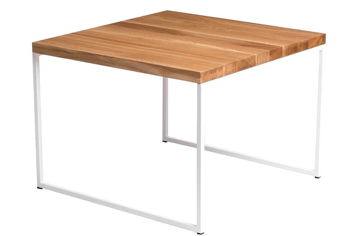 Stolik Kwadratowy 60x60, dębowy 15 mm, płozy Stolik Kwadratowy 60x60, dębowy 15 mm, płozy
