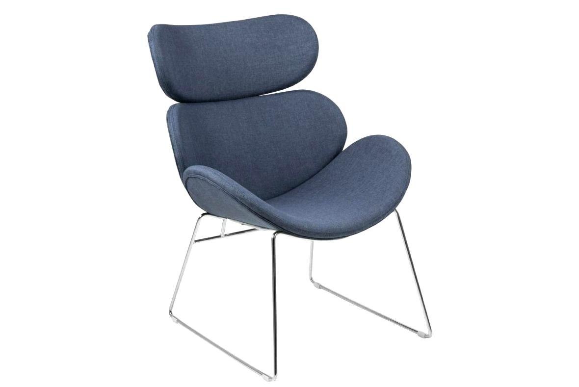 Fotel Cazar Dark Blue chrom Fotel Cazar Dark Blue chrom