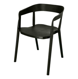 Krzesło Bow czarne, NOWOCZESNE, UNIWERSALNE, LOFT, DO KUCHNI, DO JADALNI