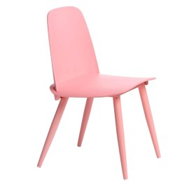 Krzesło Rosse różowe SKANDYNAWSKIE,MINIMALISTYCZNE